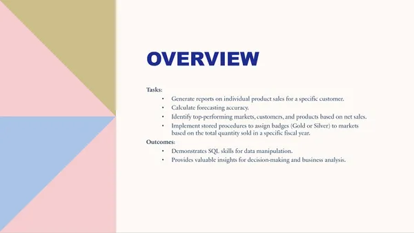 Comprehensive Business Analytics and Forecasting with SQL